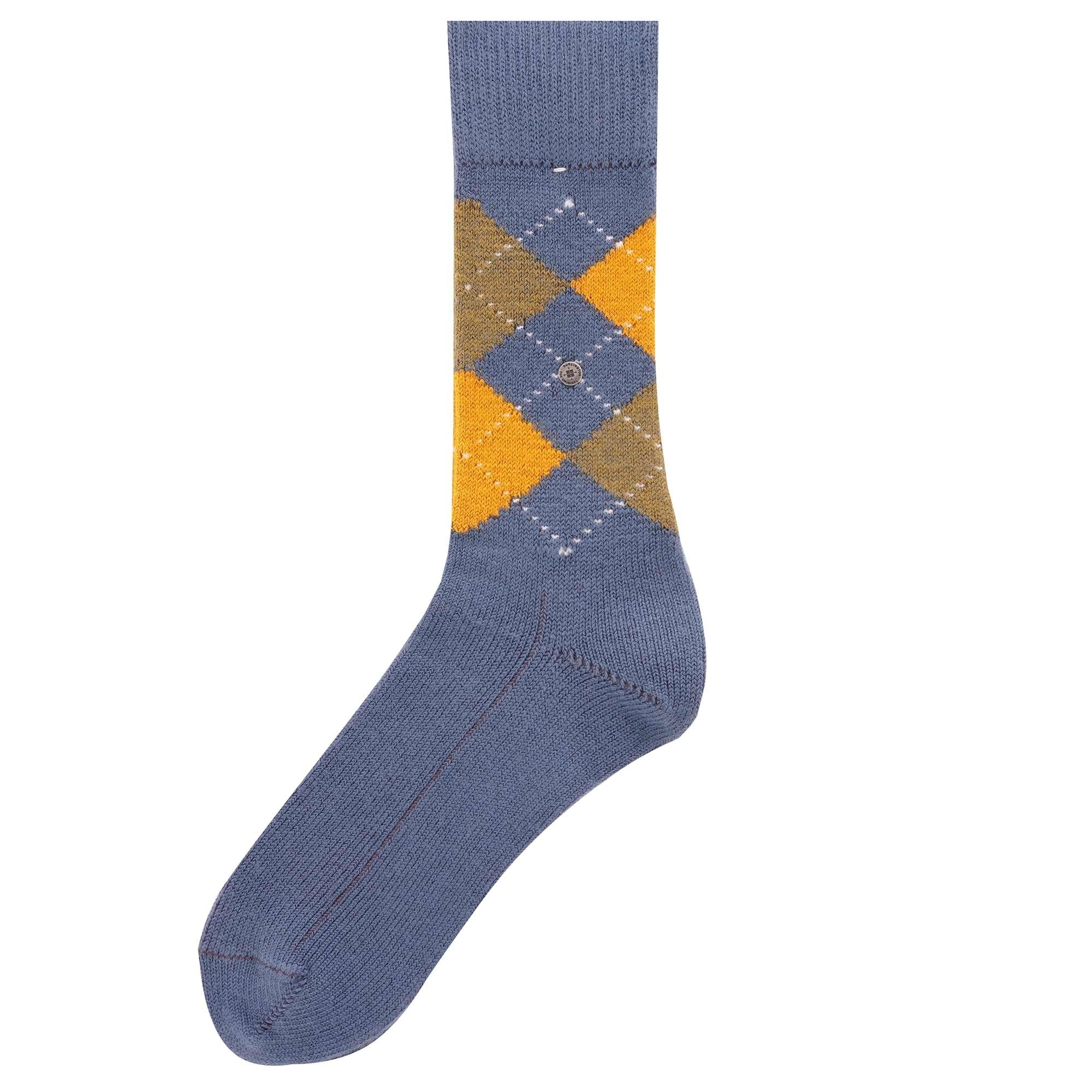 Burlington Socks Preston socks - Blue/Yellow