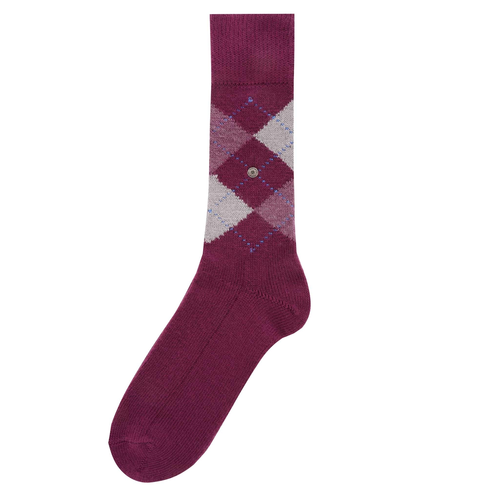 Burlington Socks Preston socks - Purple/Grey