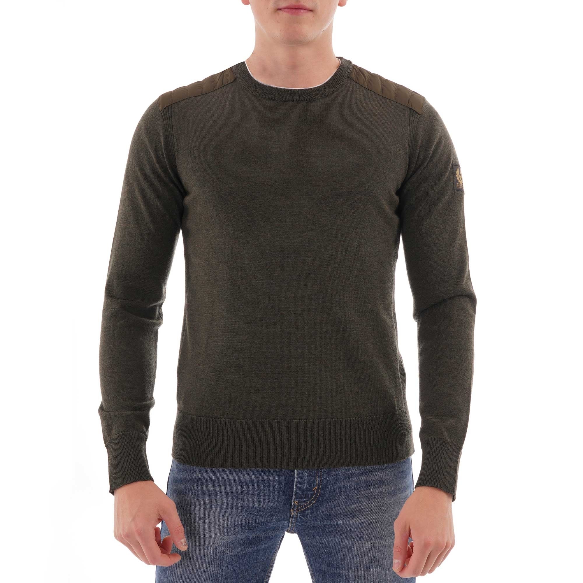Belstaff Kerrigan Crew Neck Jumper - Military