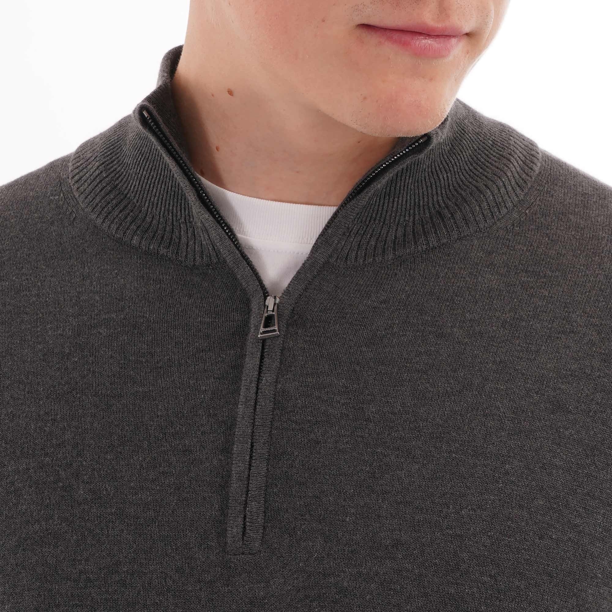 Belstaff Bay Half Zip - Charcoal