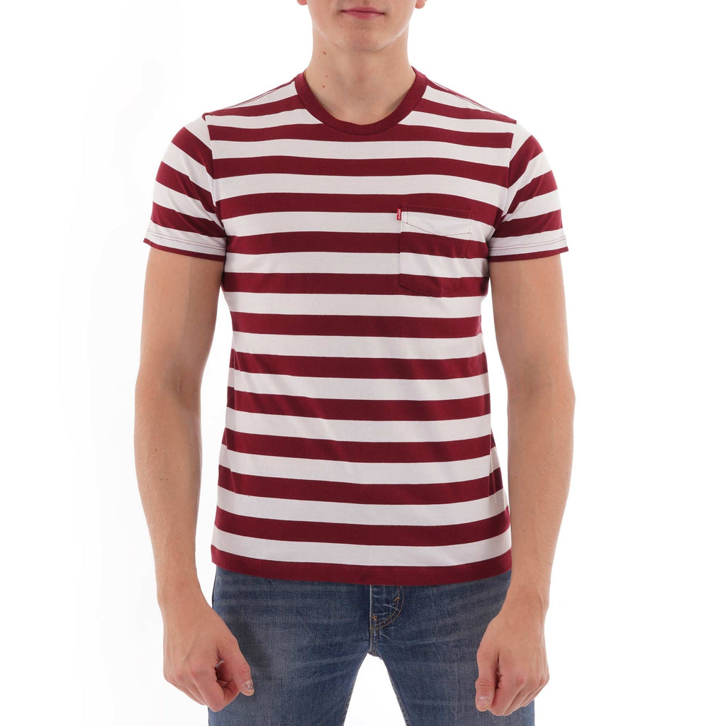 Levi's® Sunset Tee - White/Burgundy