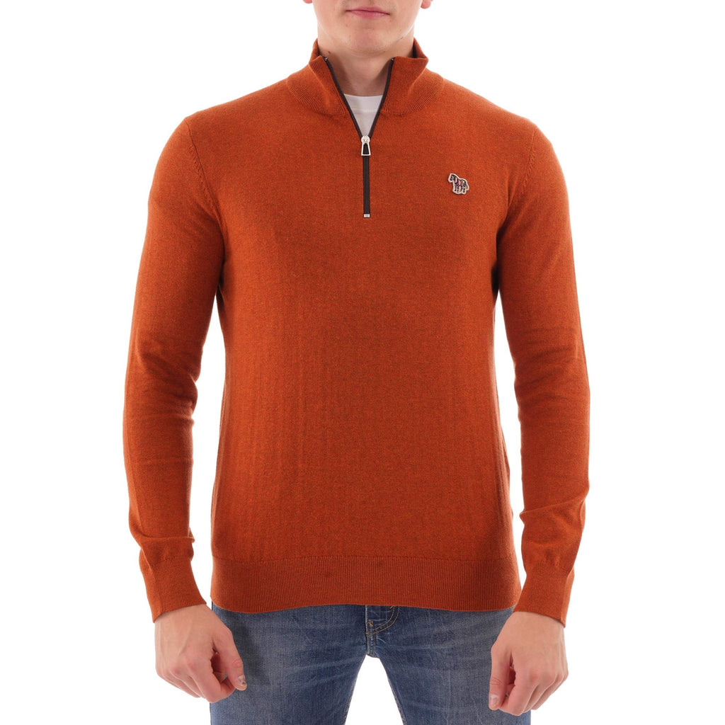 Paul Smith Pullover Zip Neck Knitwear - Hazel