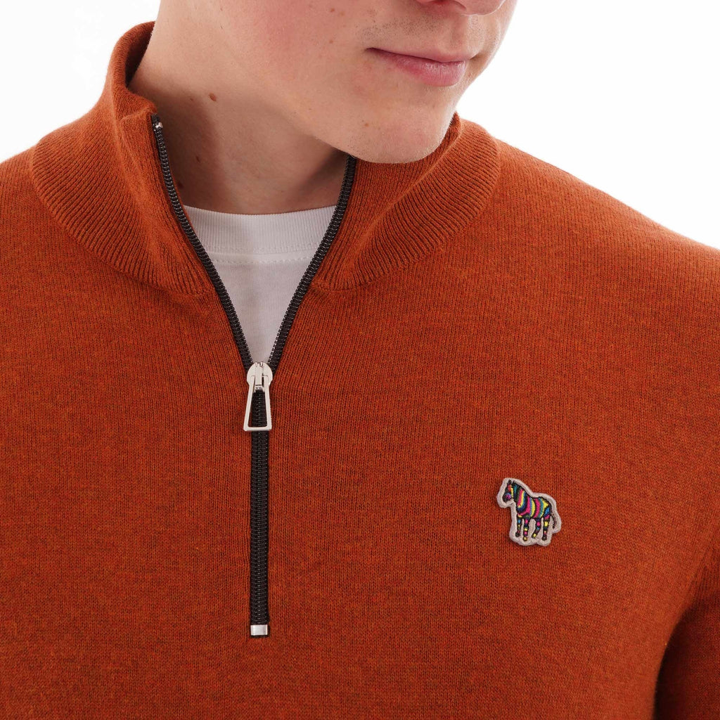 Paul Smith Pullover Zip Neck Knitwear - Hazel
