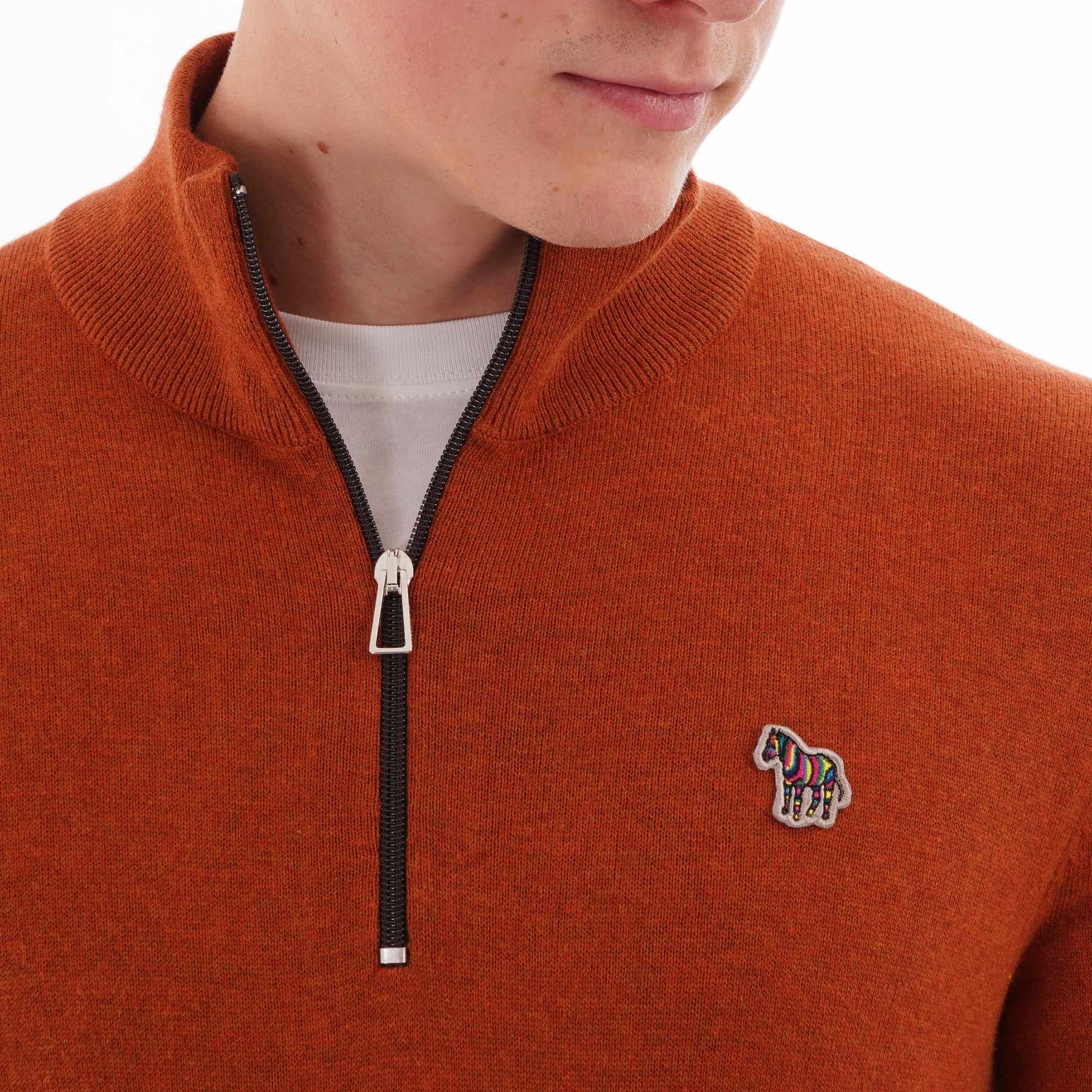 Paul Smith Pullover Zip Neck Knitwear - Hazel