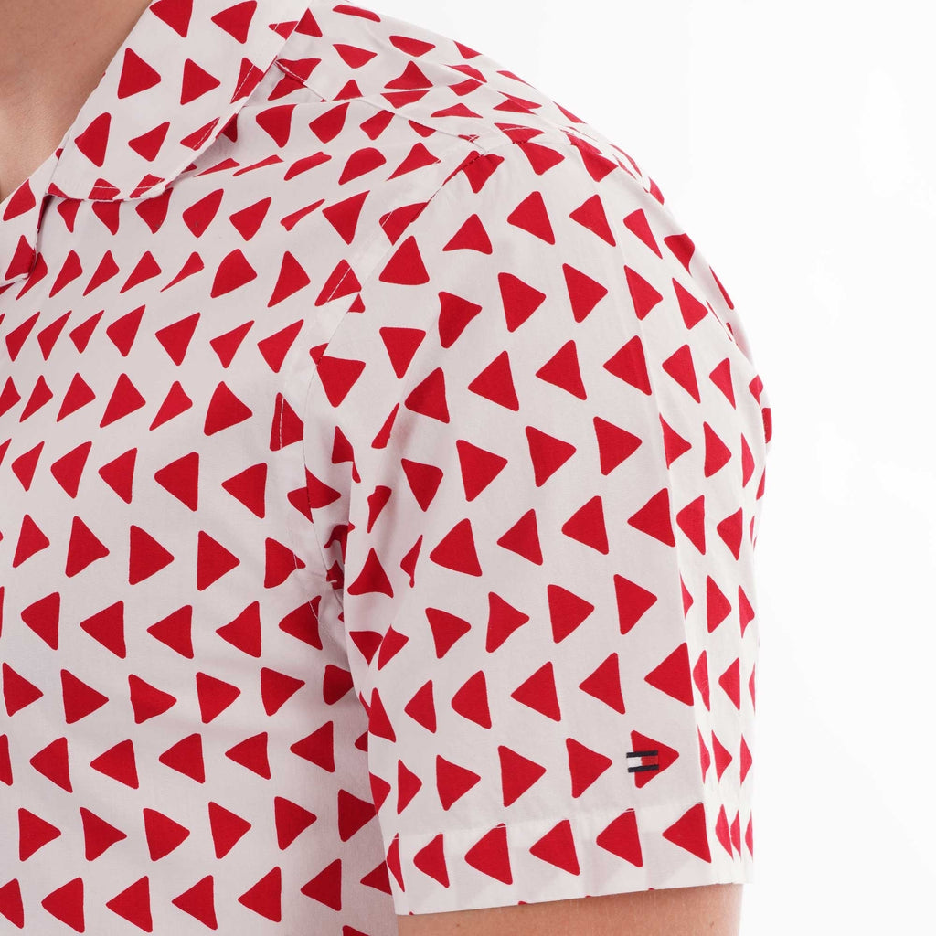 Tommy Hilfiger Tommy Hilfger Bold Geo shirt - White/Red