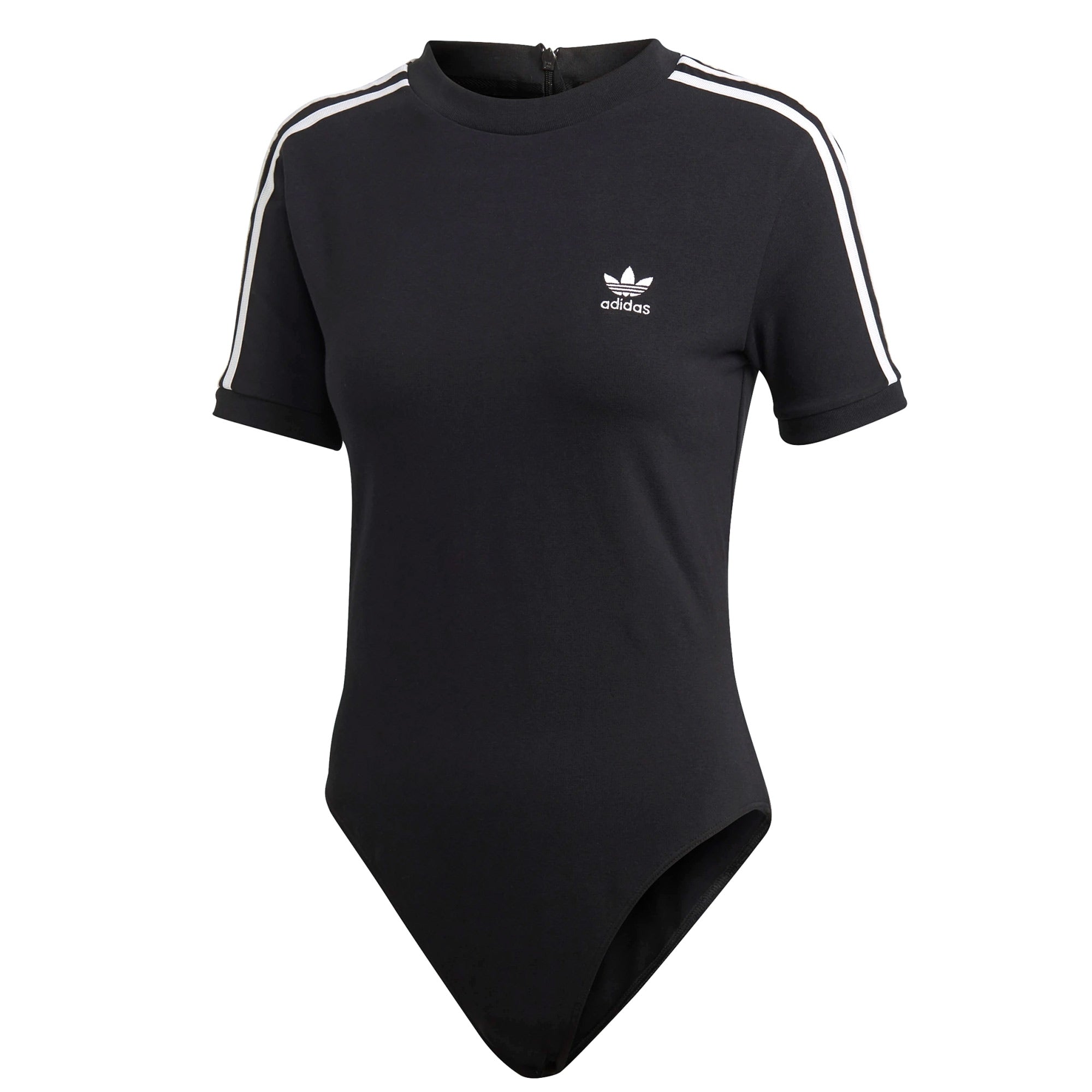 Adidas Originals Womens Bodysuit single - Jersey 3 stripes - Black