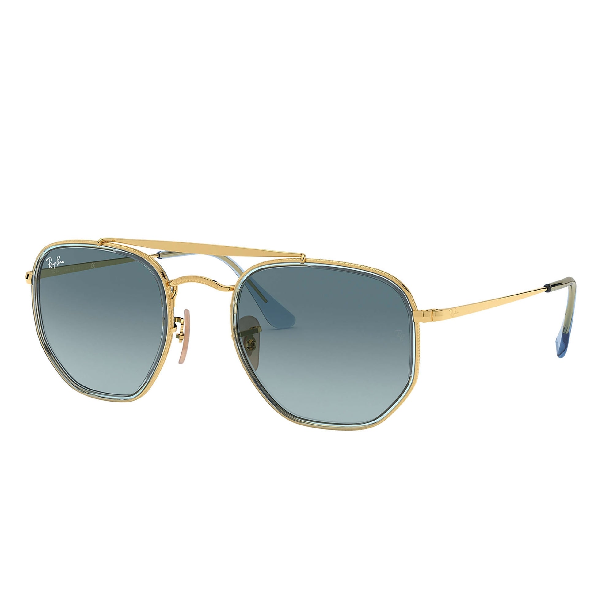 Ray Ban Square sunglasses - Gold/Blue