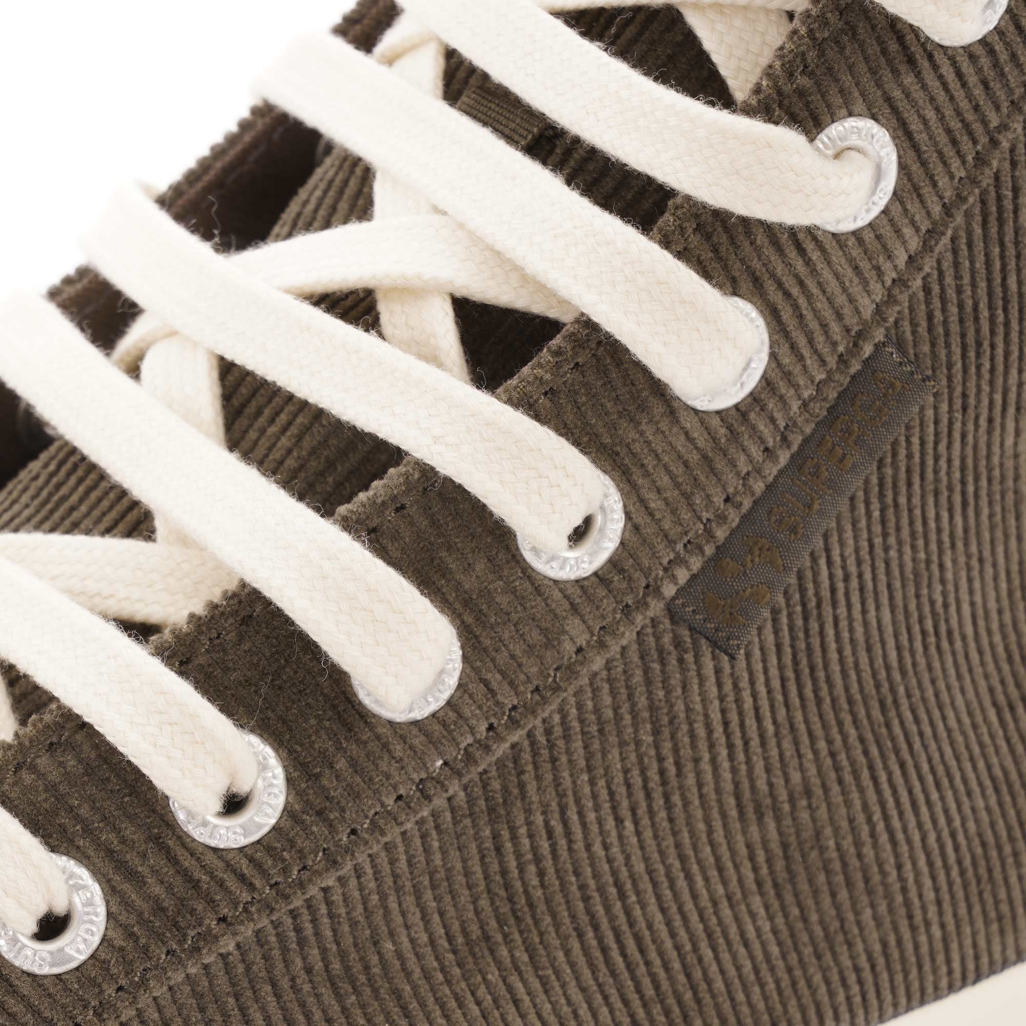 Superga 2473 Corduroy Trainers - Military Green