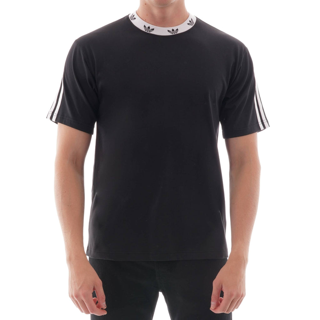 Adidas Originals Trefoil Ribbed T-Shirt - Black