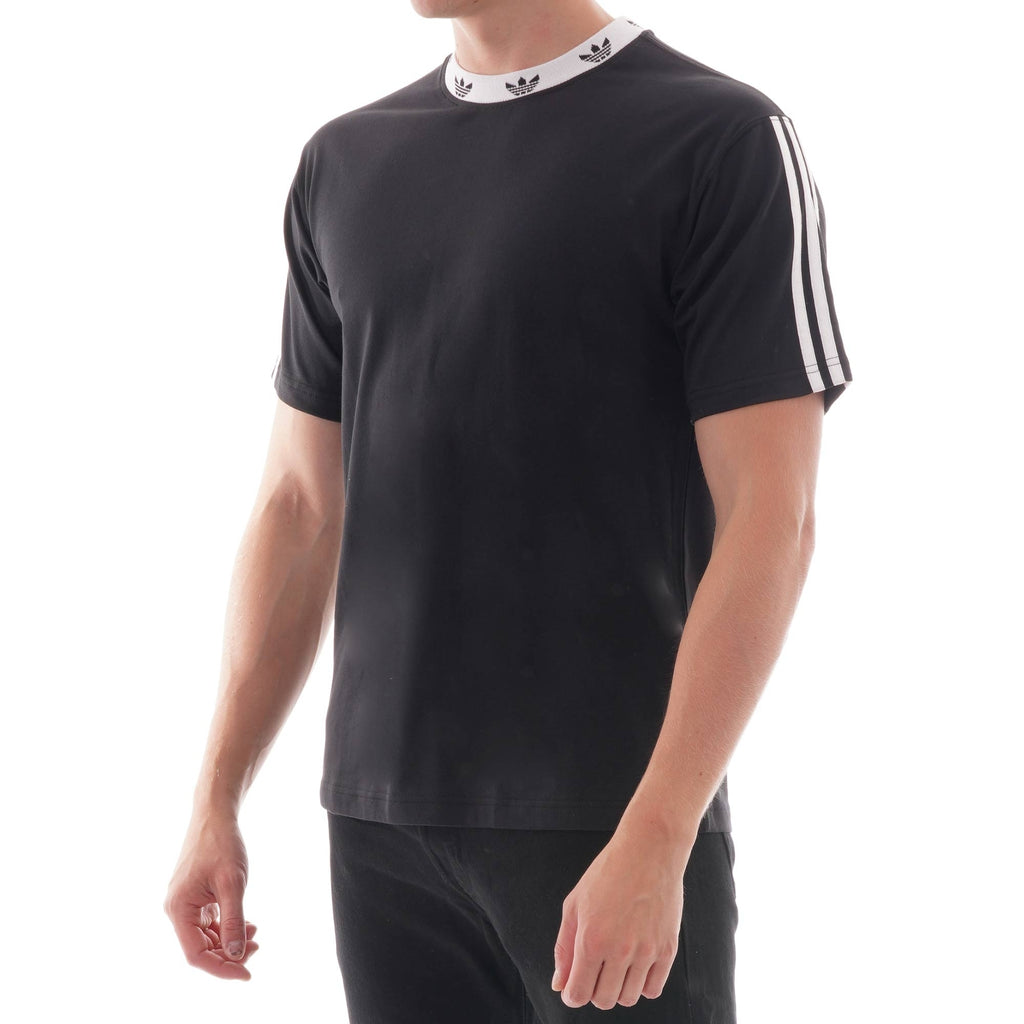 Adidas Originals Trefoil Ribbed T-Shirt - Black