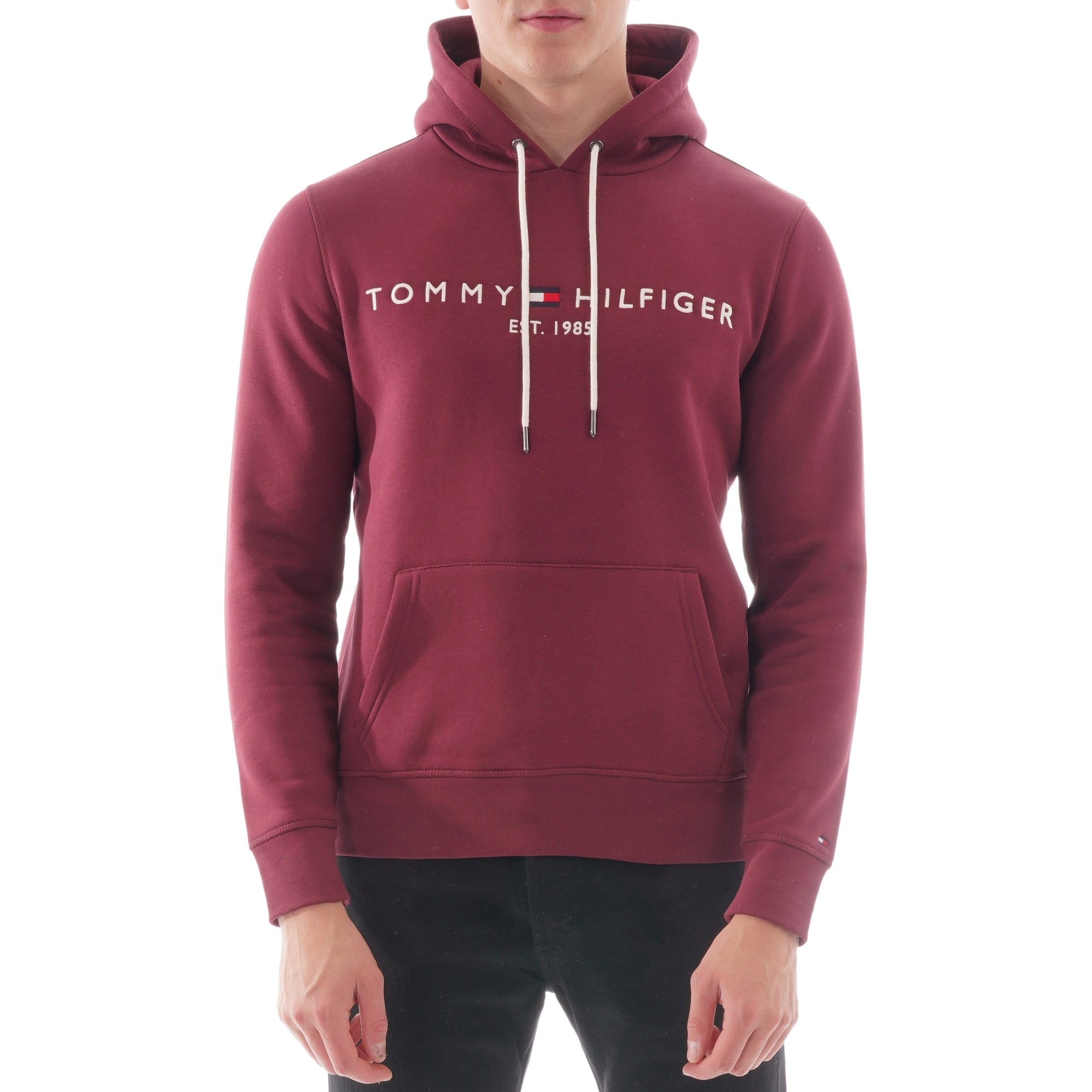 Tommy Hilfiger Tommy Logo Hoodie - Tawny Port