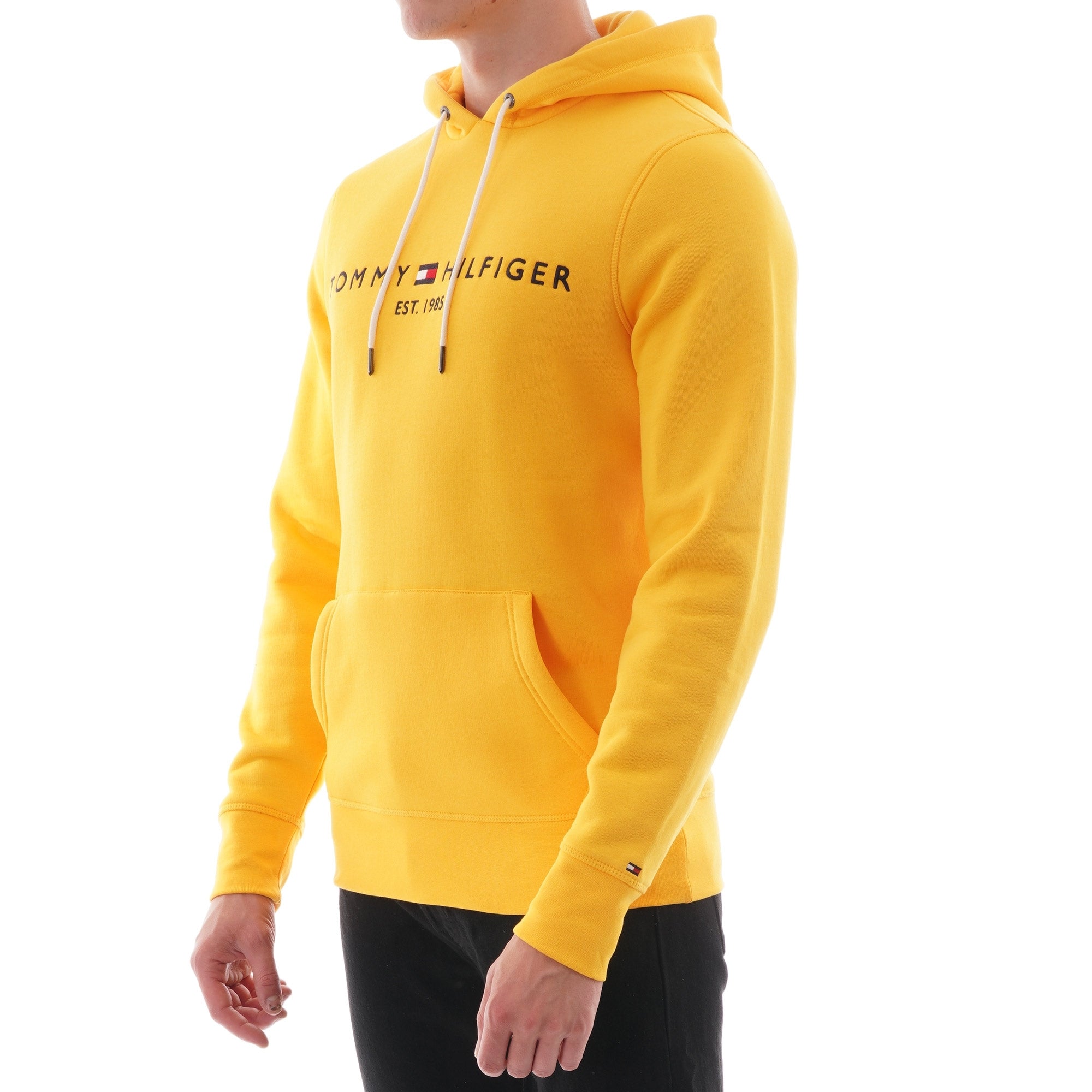 Tommy Hilfiger Tommy Logo Hoodie - Spectra Yellow