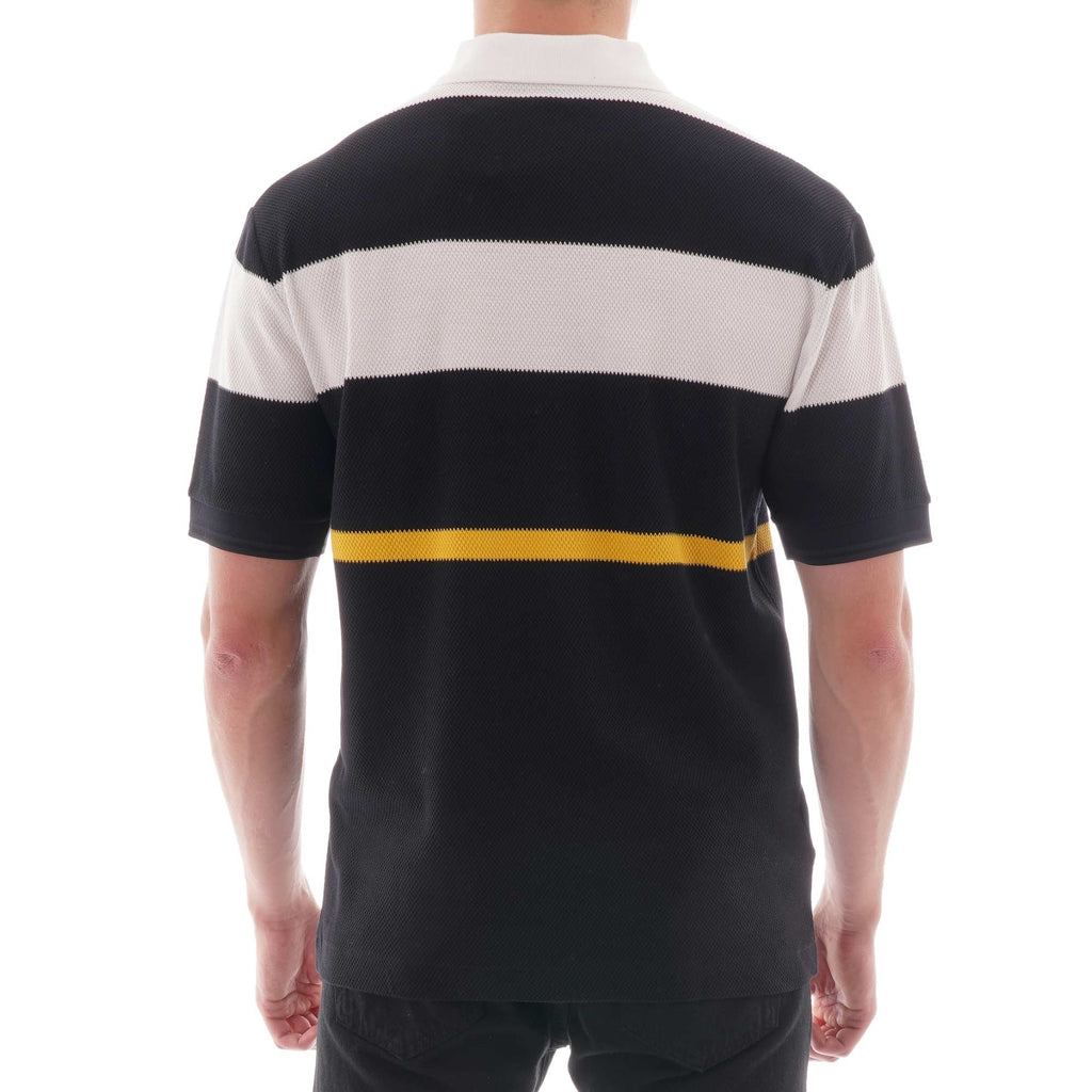Fred Perry Bold Stripe Polo Shirt - Black