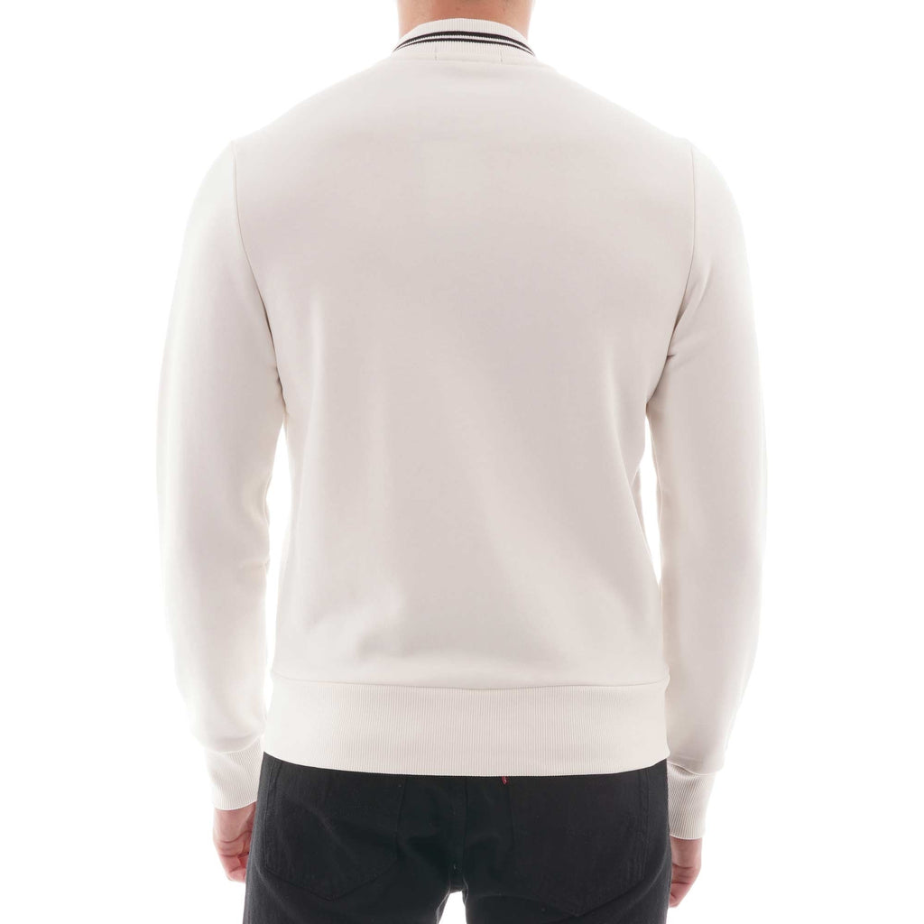 Fred Perry Zip Through Sweatshirt - Snow White