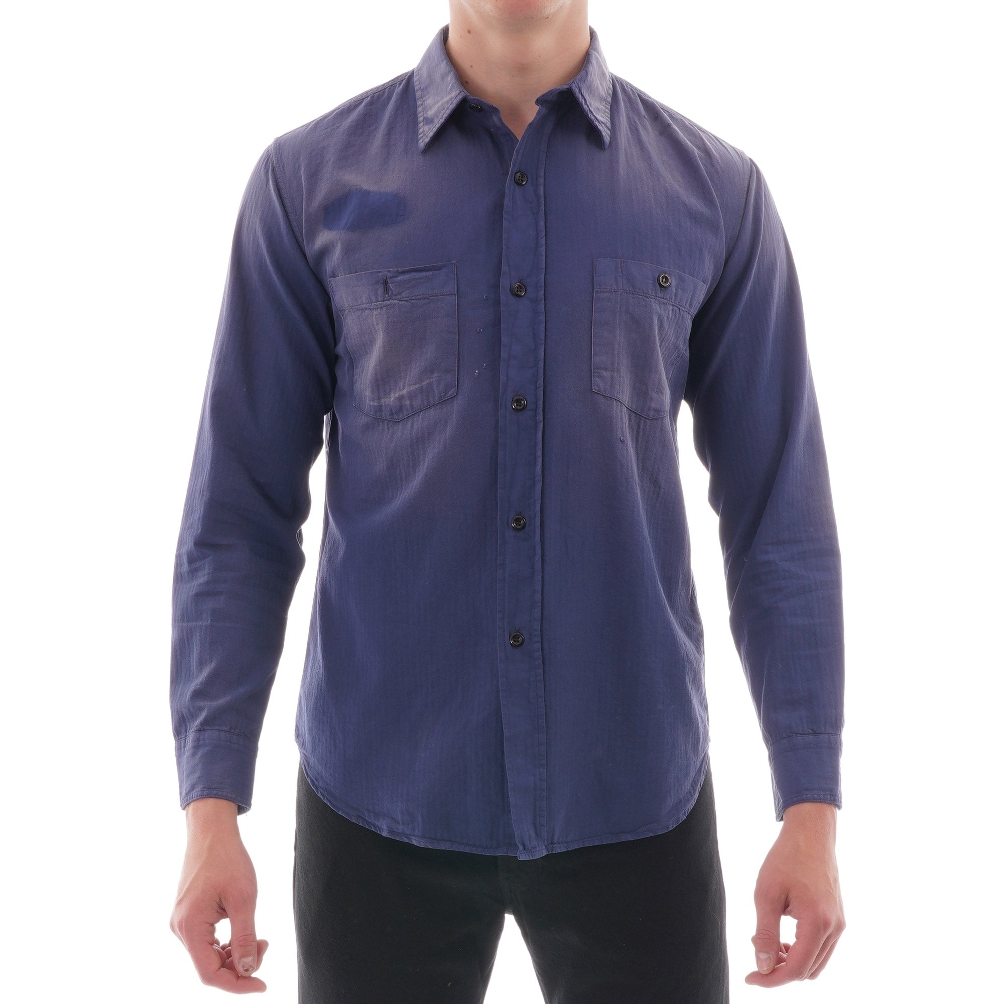 1950s Work Shirt - Blue