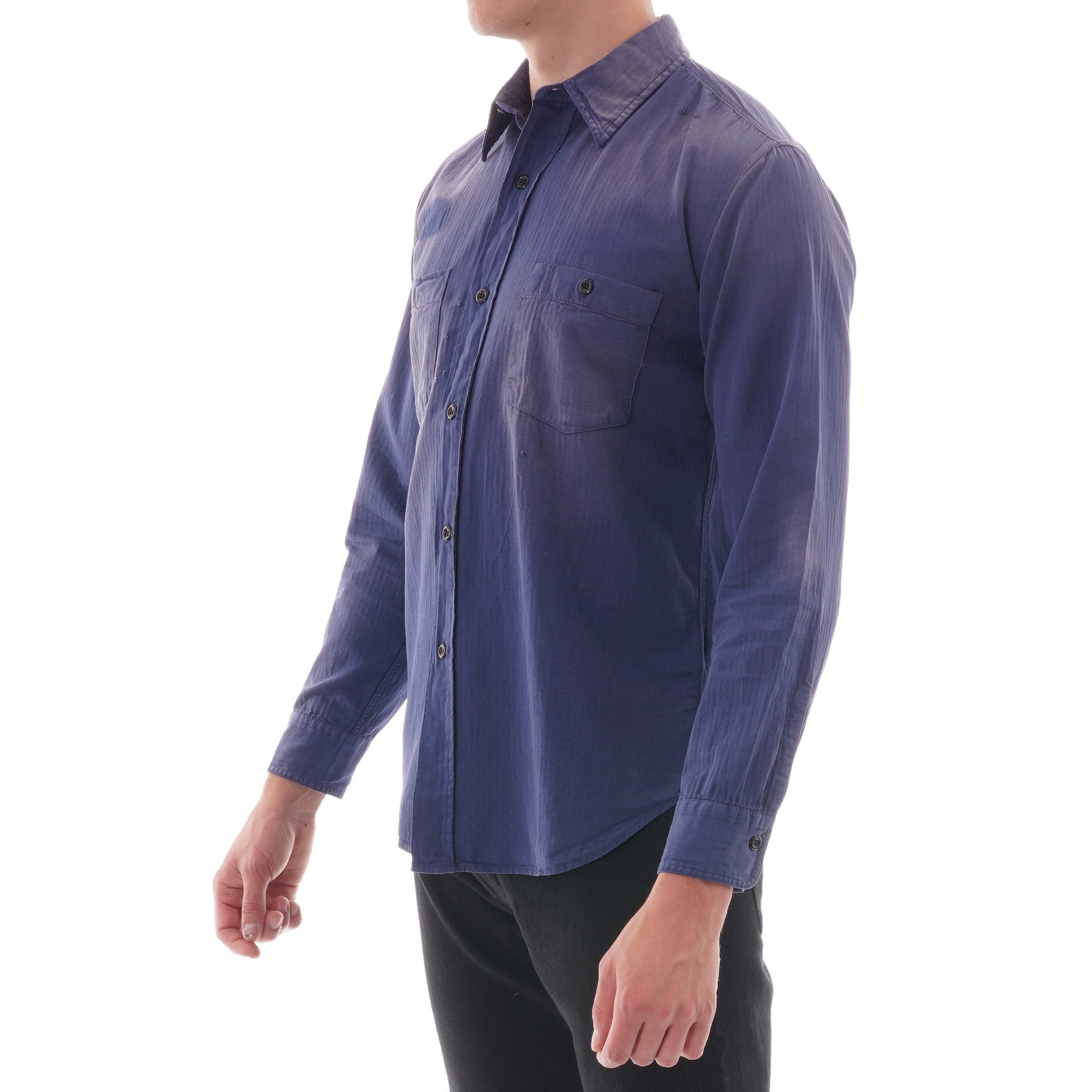 1950s Work Shirt - Blue