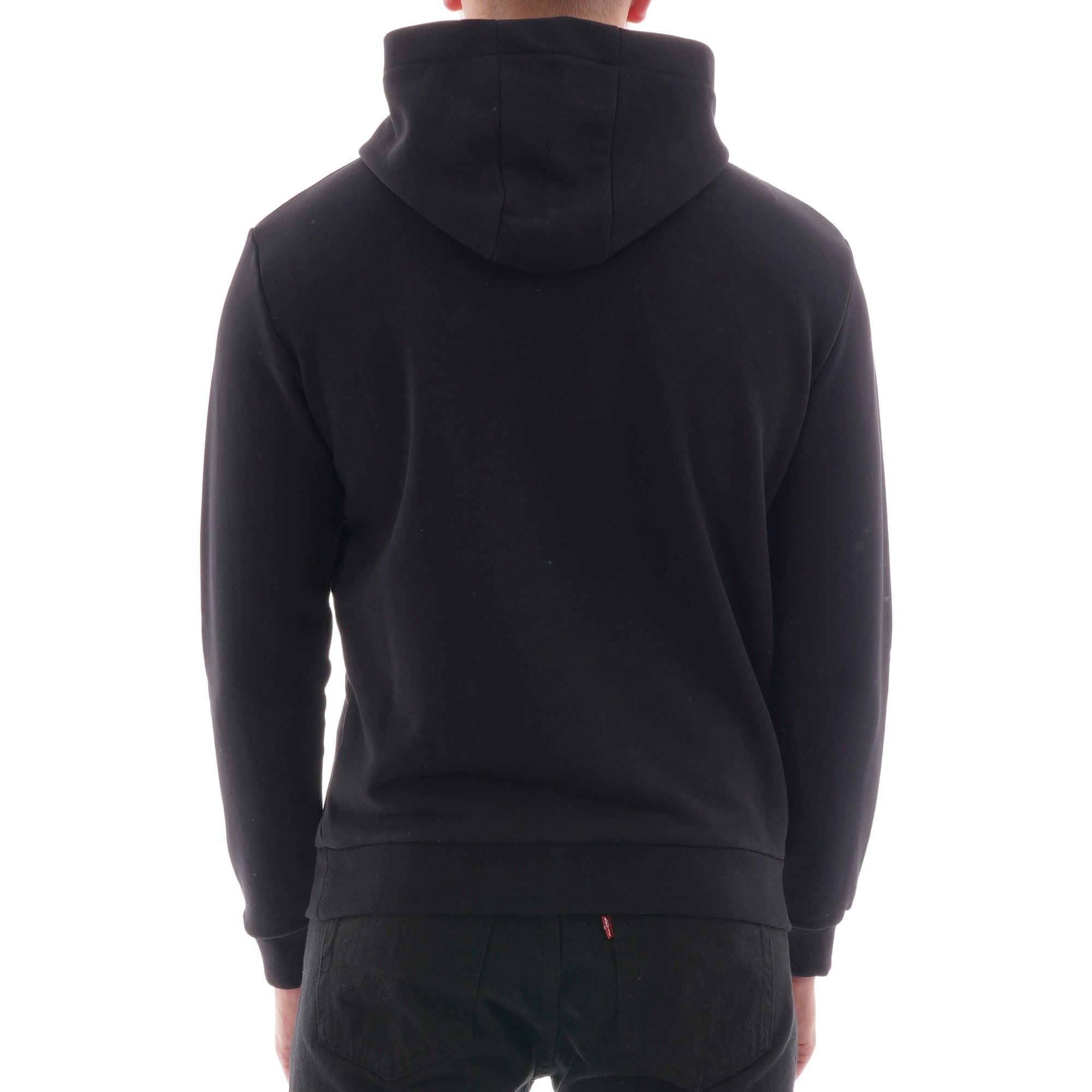 Emporio Armani Eagle Embroidered Hoodie - Black