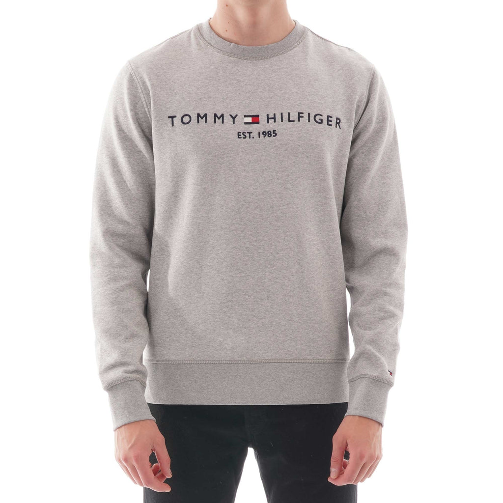 Tommy Hilfiger Logo Sweatshirt - Cloud Heather