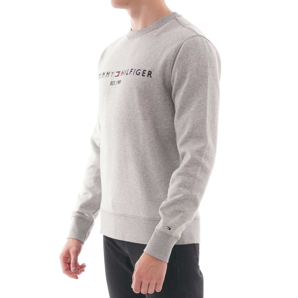 Tommy Hilfiger Logo Sweatshirt - Cloud Heather