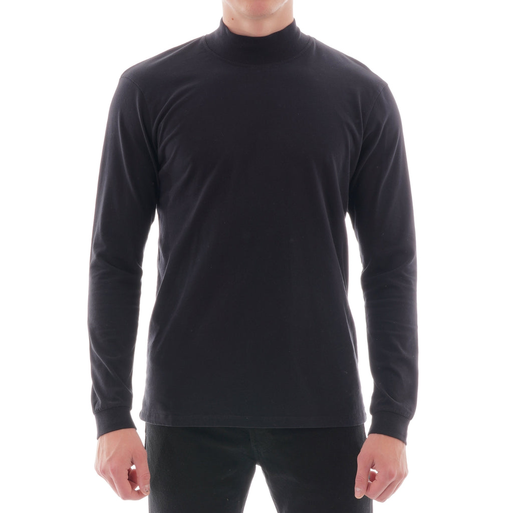 Edwin High Collar  T-shirt - Black