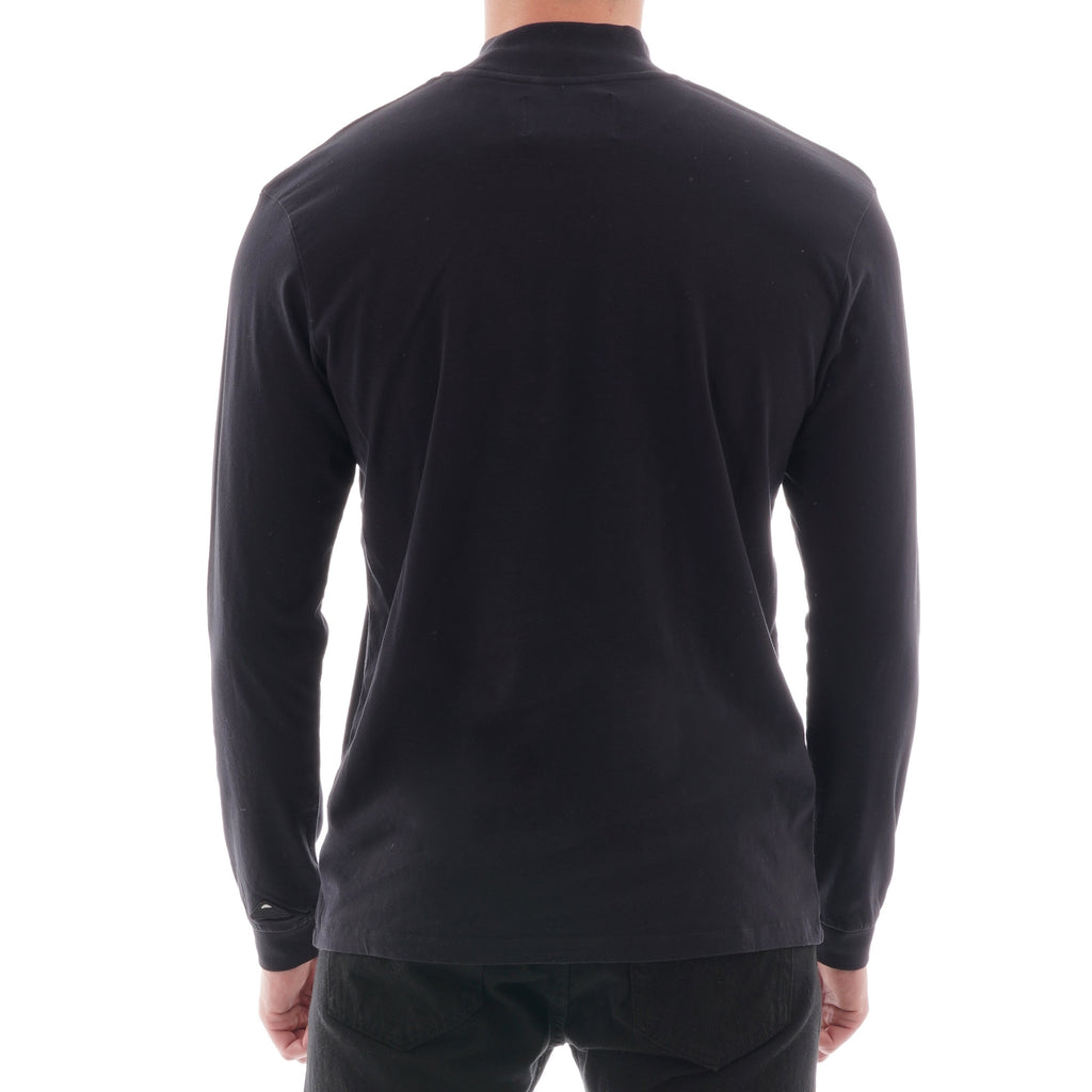Edwin High Collar  T-shirt - Black