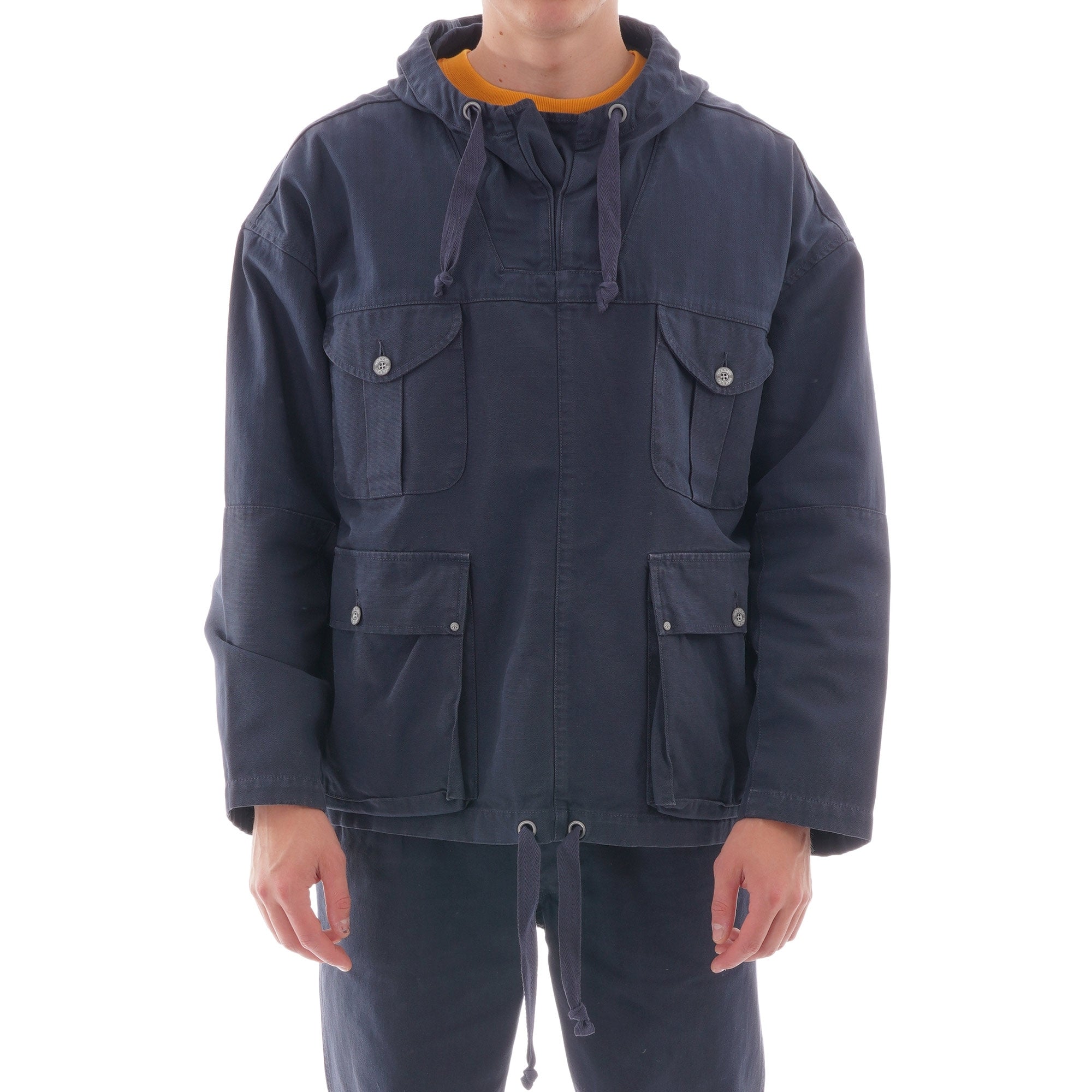 Nigel Cabourn Army Smock Jacket - Black Navy