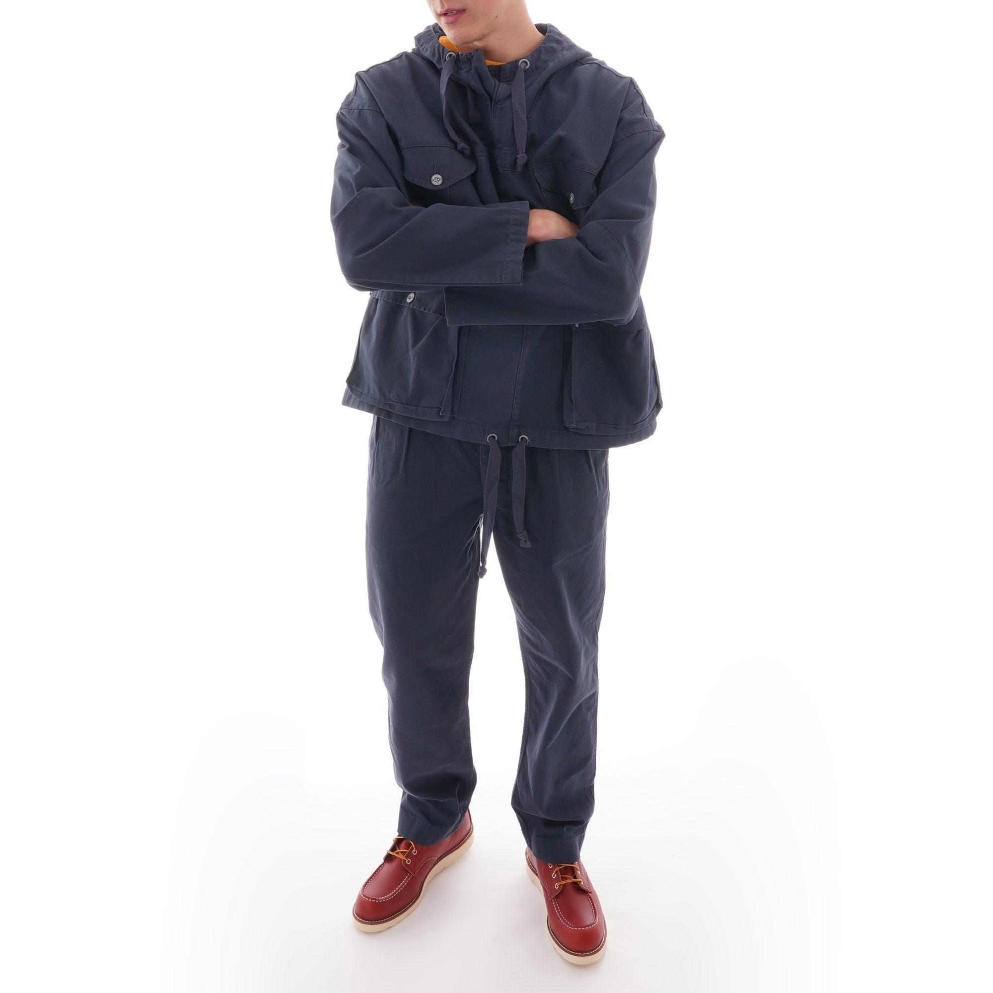 Nigel Cabourn Army Smock Jacket - Black Navy