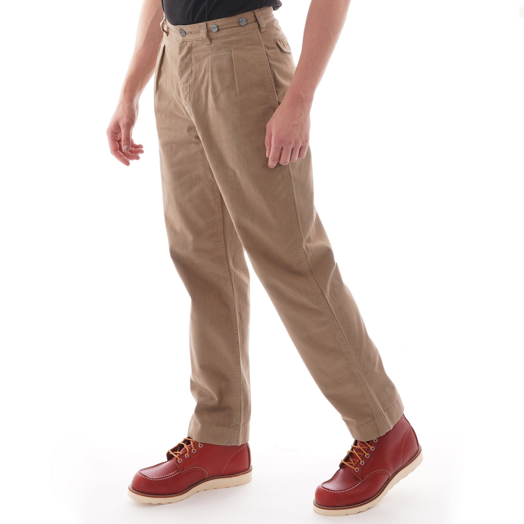 Nigel Cabourn Pleated Chino - British Tan