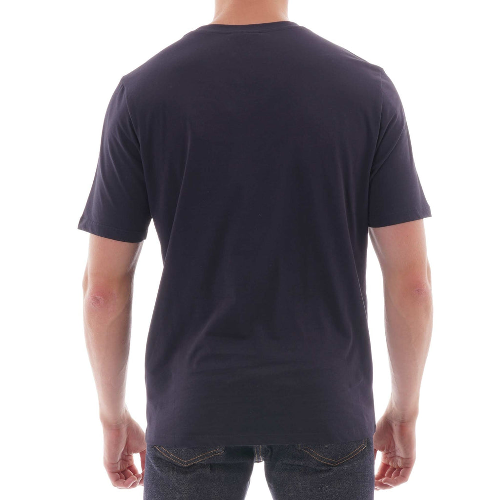 Emporio Armani Cotton Logo Tee - Blue Navy