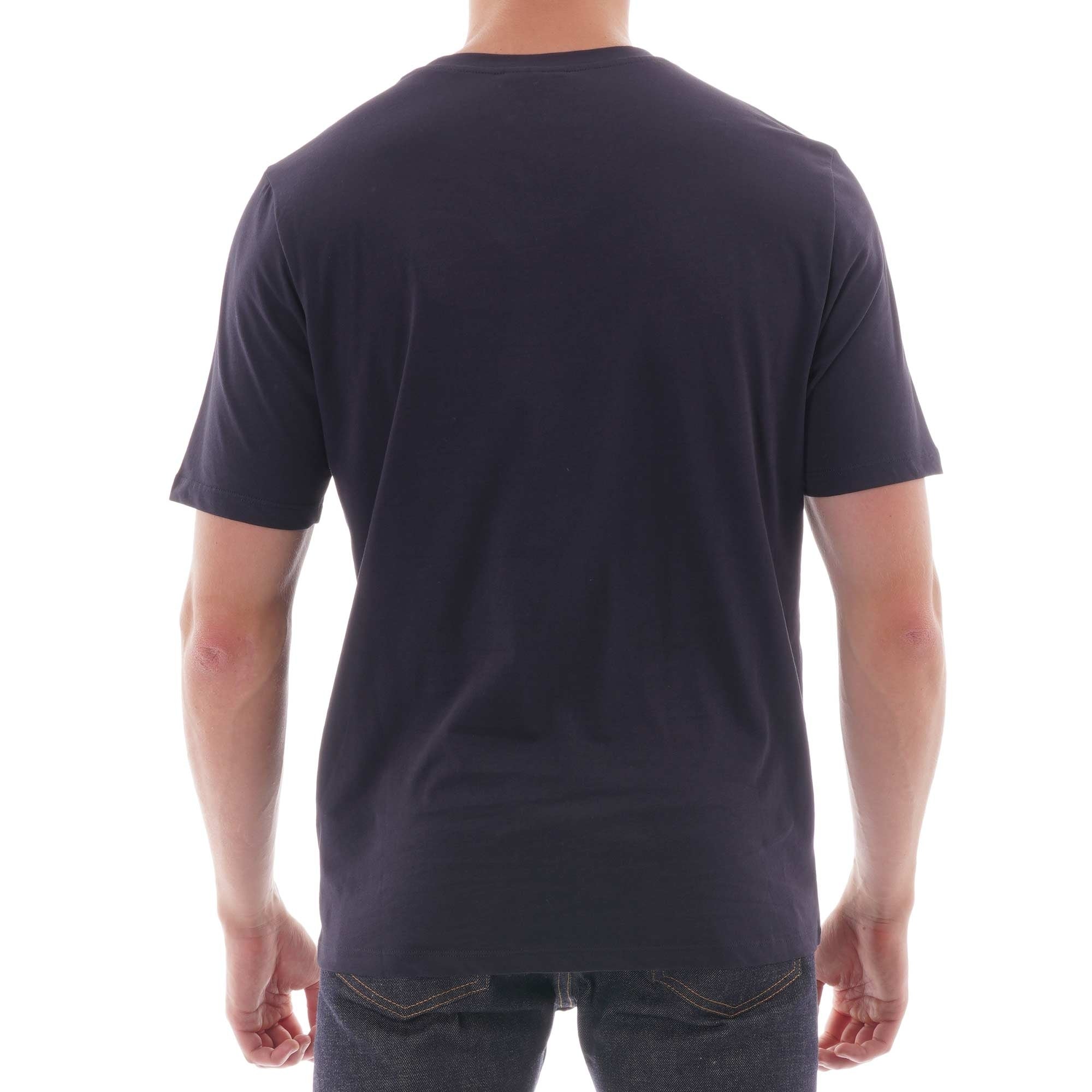 Emporio Armani Cotton Logo Tee - Blue Navy