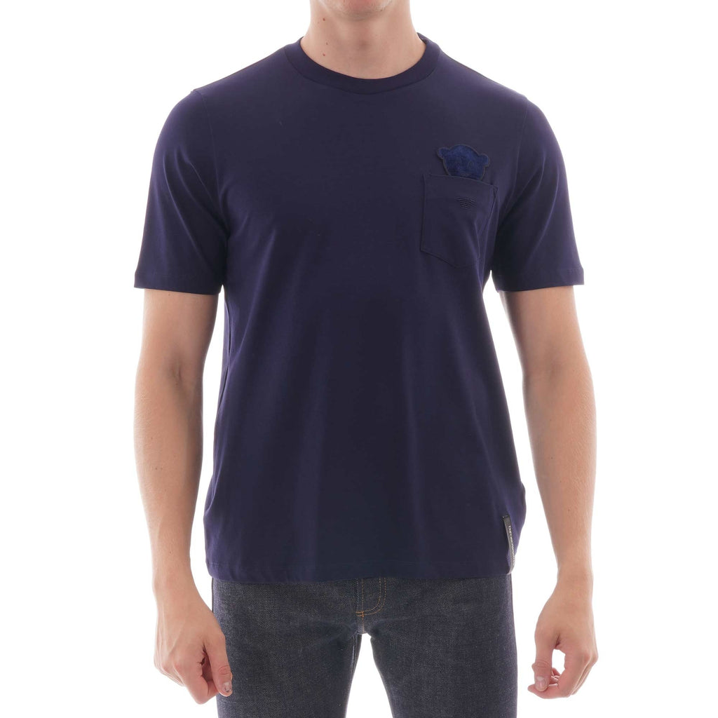 Emporio Armani Manga Bear T-Shirt - Blu
