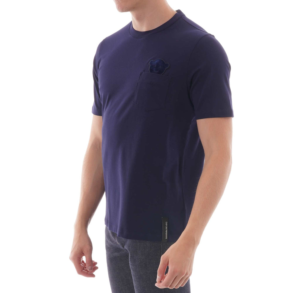 Emporio Armani Manga Bear T-Shirt - Blu