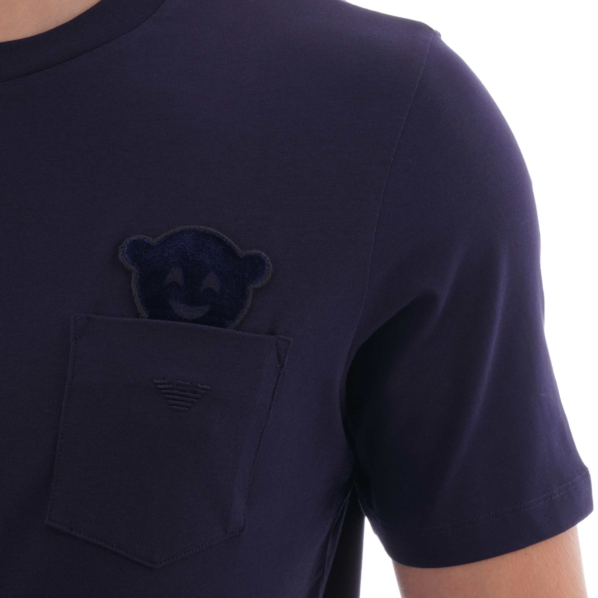 Emporio Armani Manga Bear T-Shirt - Blu