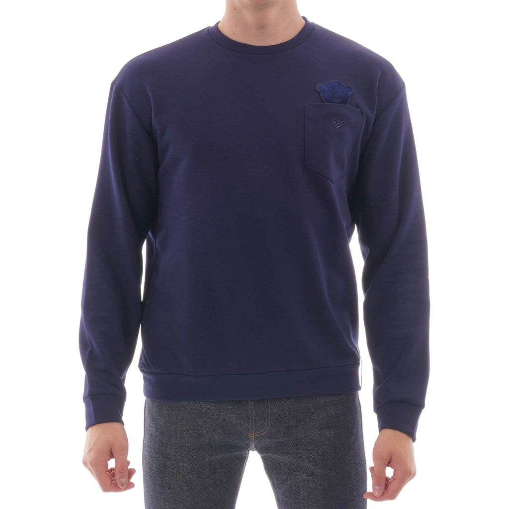 Emporio Armani Manga Bear Sweatshirt - Blu