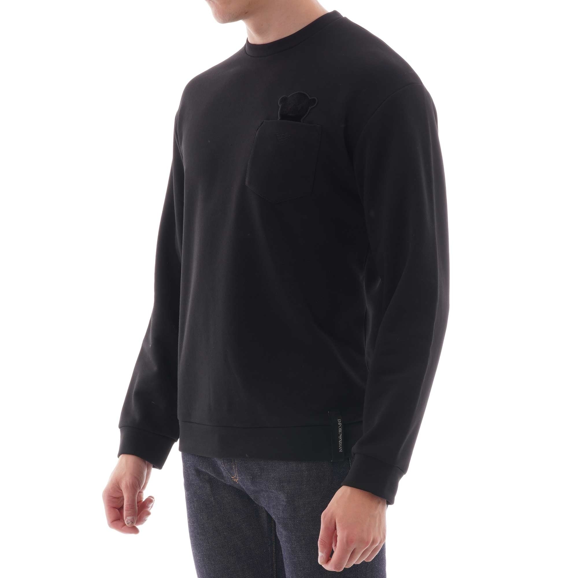 Emporio Armani Manga Bear Sweatshirt - Black