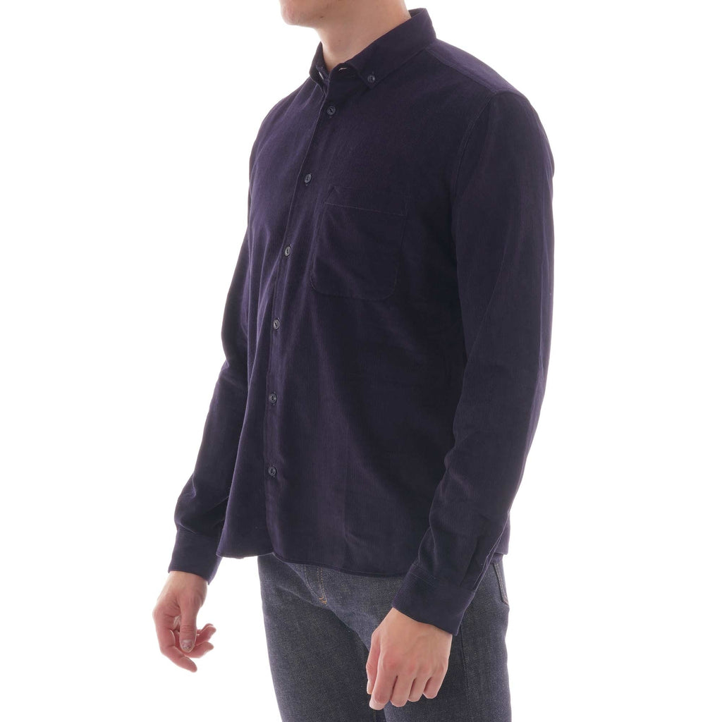 YMC Button Down Dean Cord shirt - Navy
