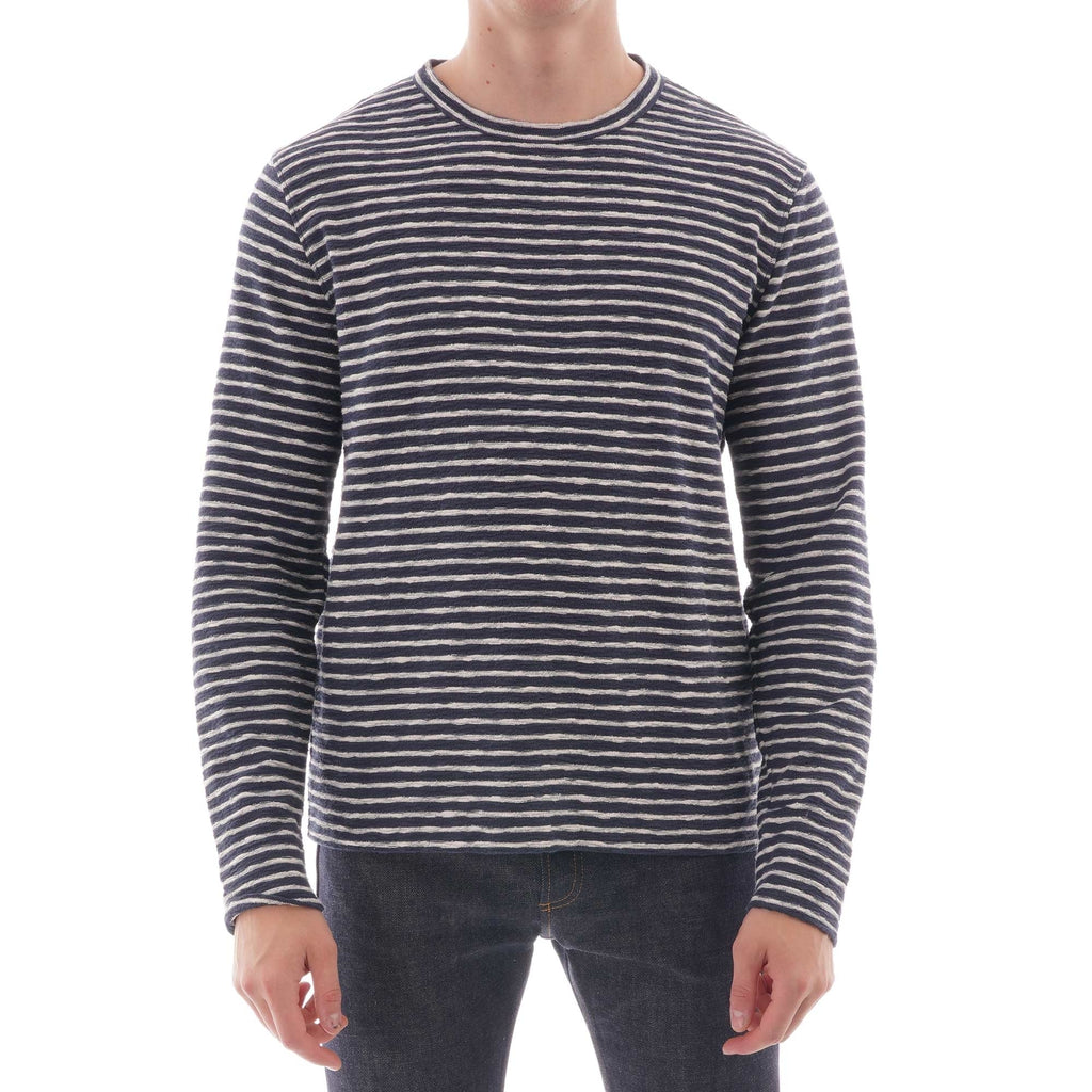 Strip X Sweat Shirt - Navy