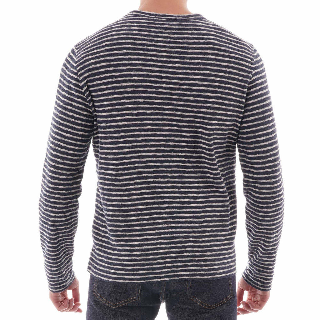 Strip X Sweat Shirt - Navy