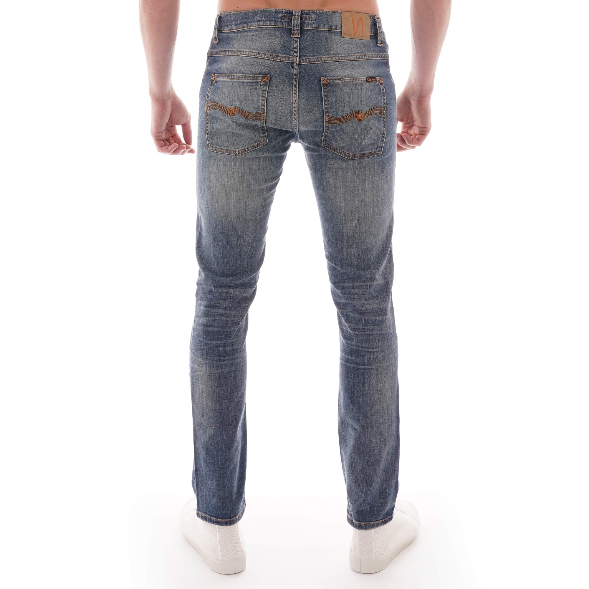 Nudie Jeans Grim Tim Denim Jeans - Worn In Broken
