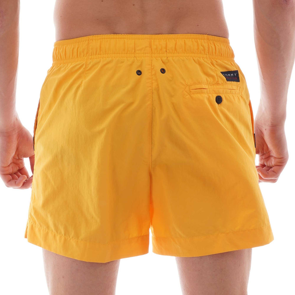 Tommy Hilfiger Flag drawstring swim shorts - Gold Fusion