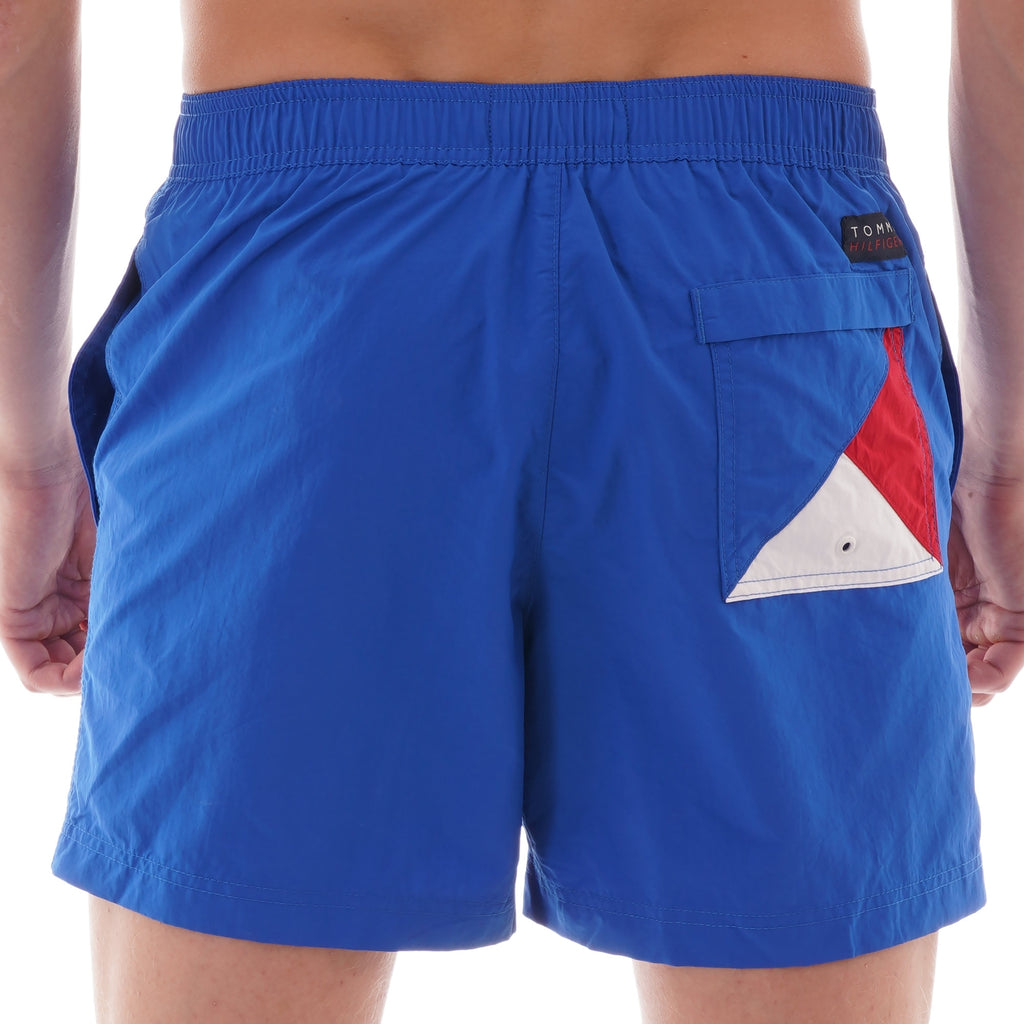 Tommy Hilfiger Drawstring Slim Fit Swim Shorts - Lapis Blue