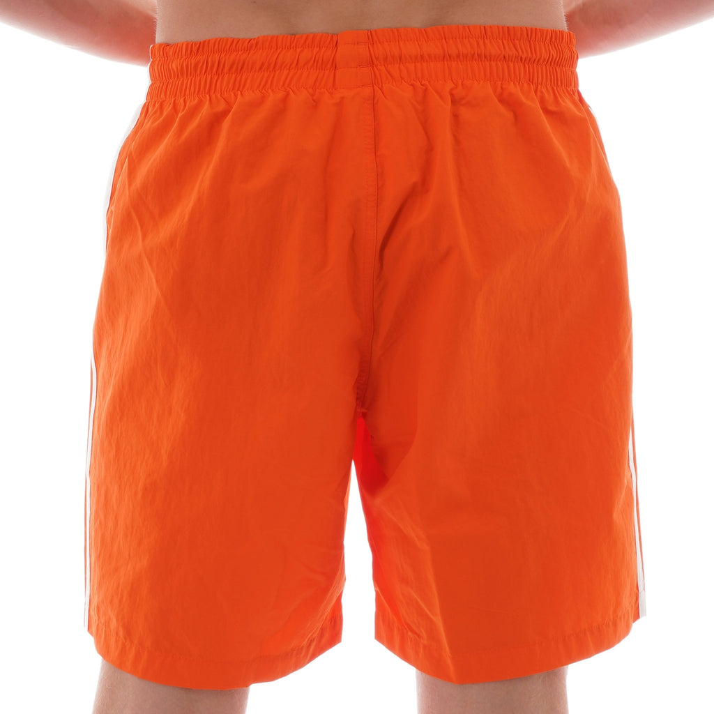 Adidas Originals 3-Stripes Swim Shorts - Orange
