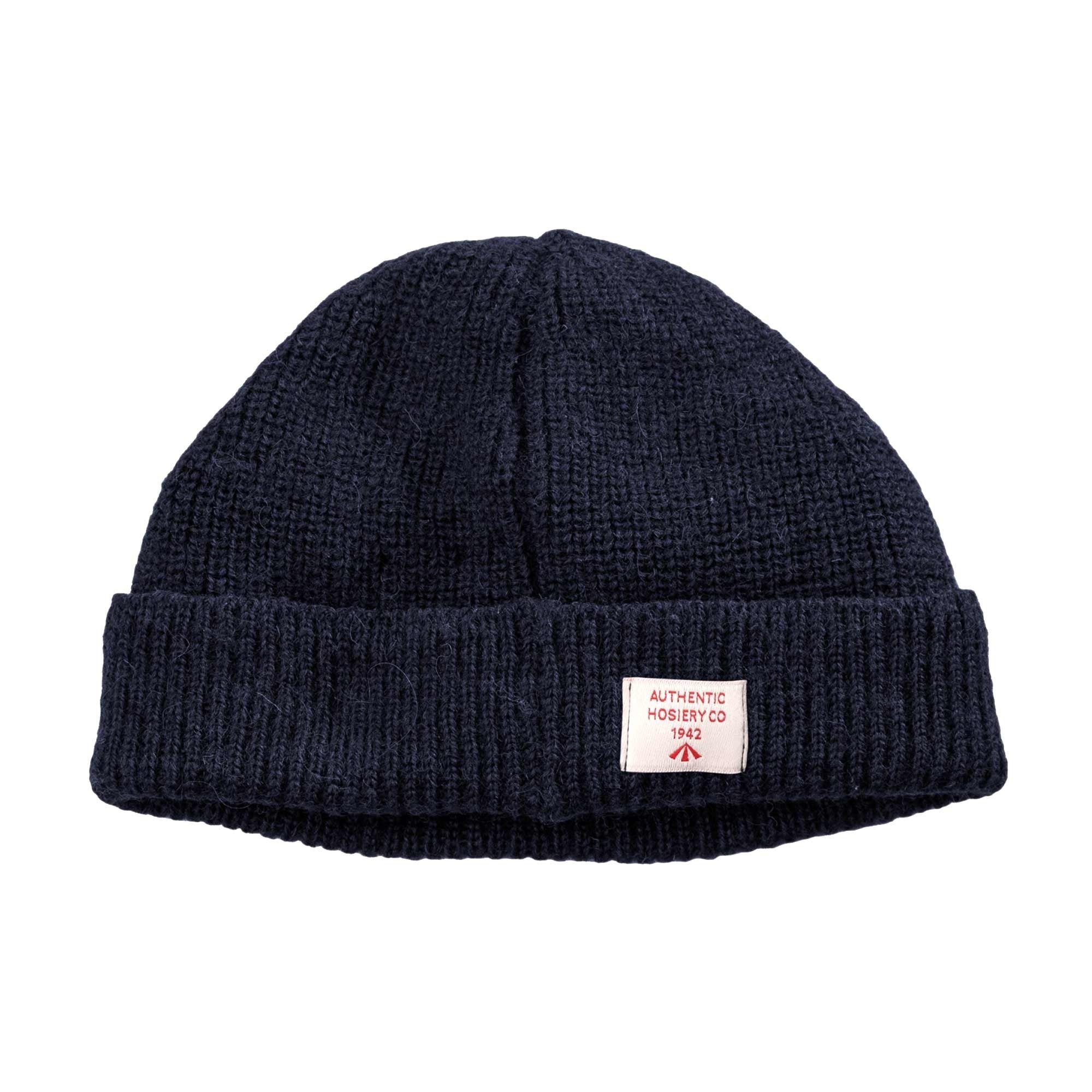 Nigel Cabourn Broad Arrow Wool Beanie - Black