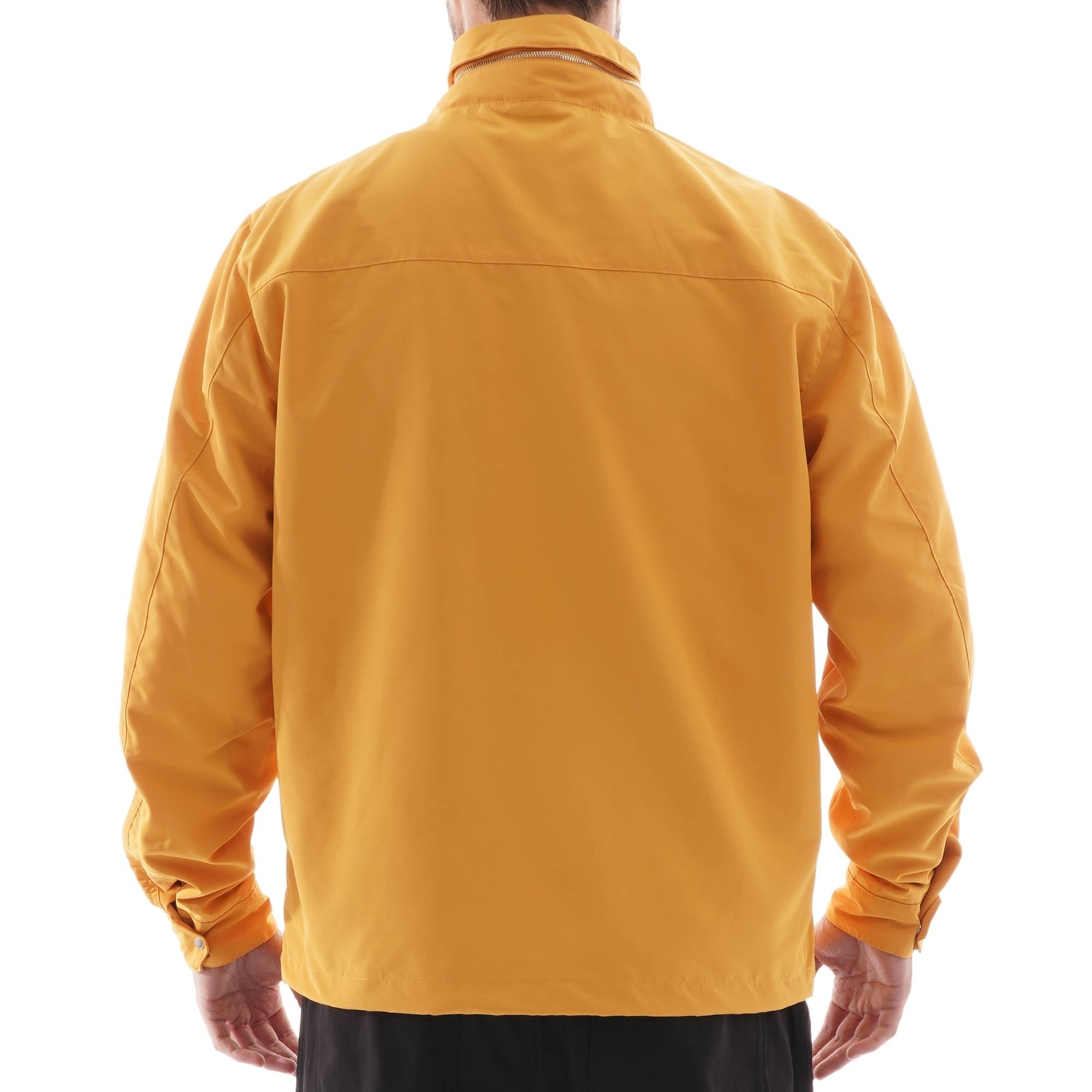 Lacoste Concealed Hood Combinable Lightweight Zip Windbreaker - Yellow
