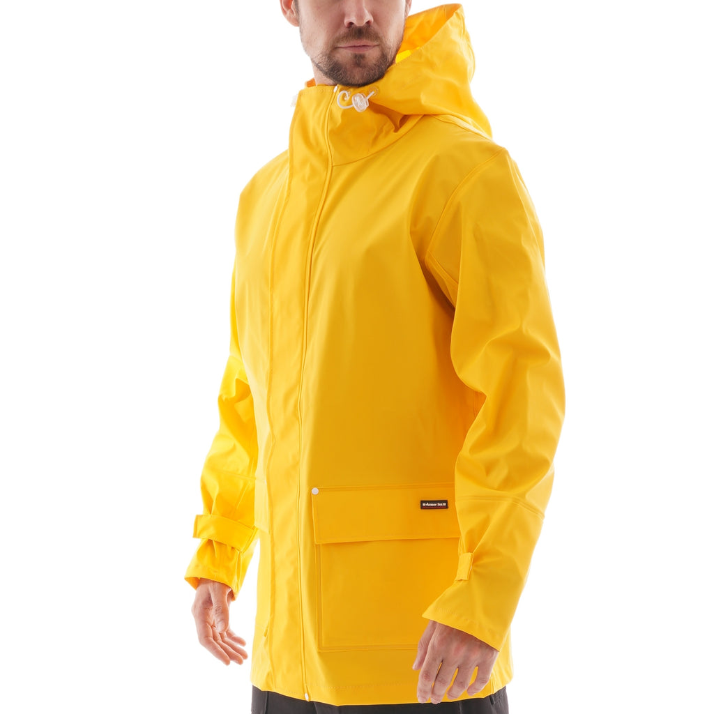 Armor Lux Original Breton Raincoat Penmarch - Yellow