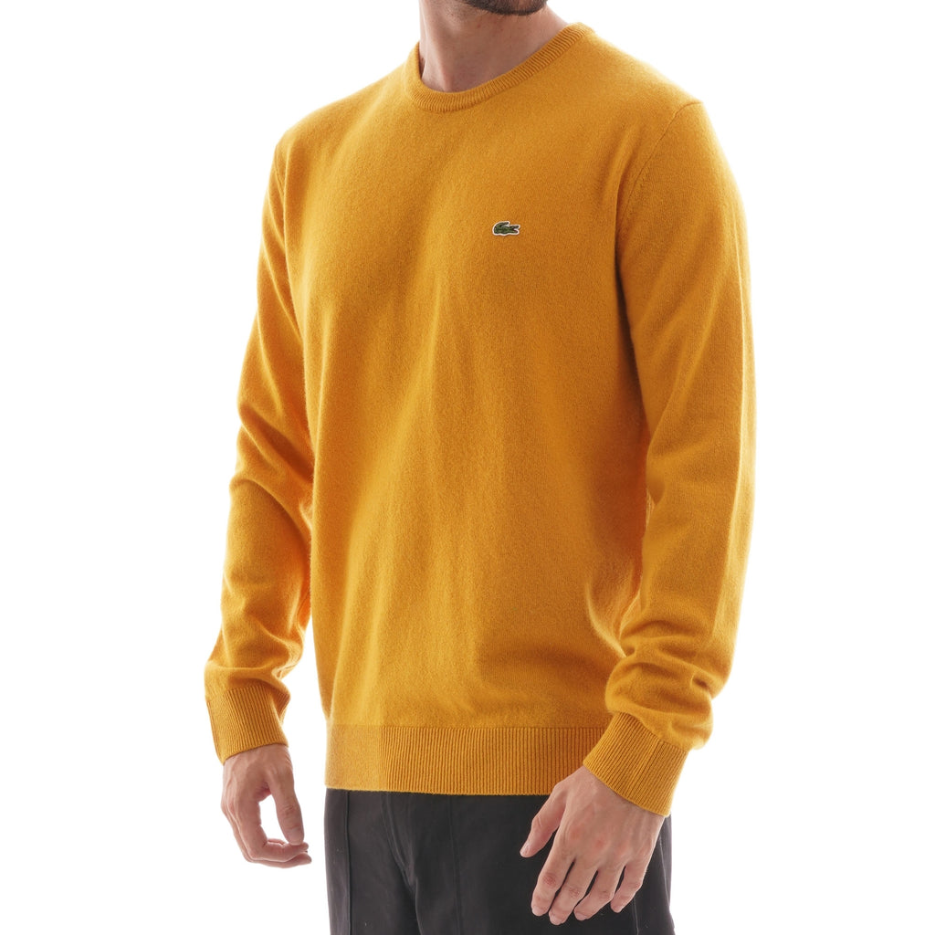 Crew Neck Wool Jersey - Yellow