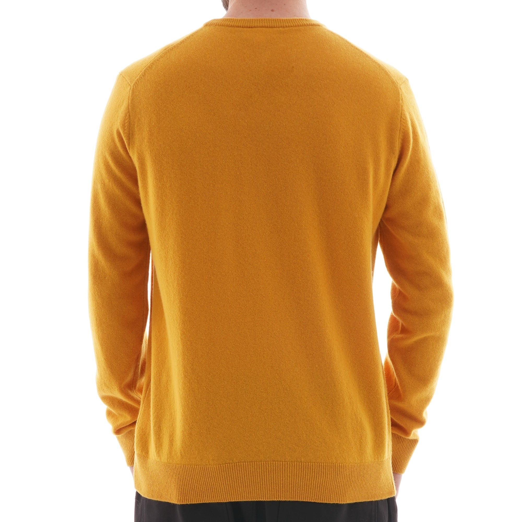 Crew Neck Wool Jersey - Yellow