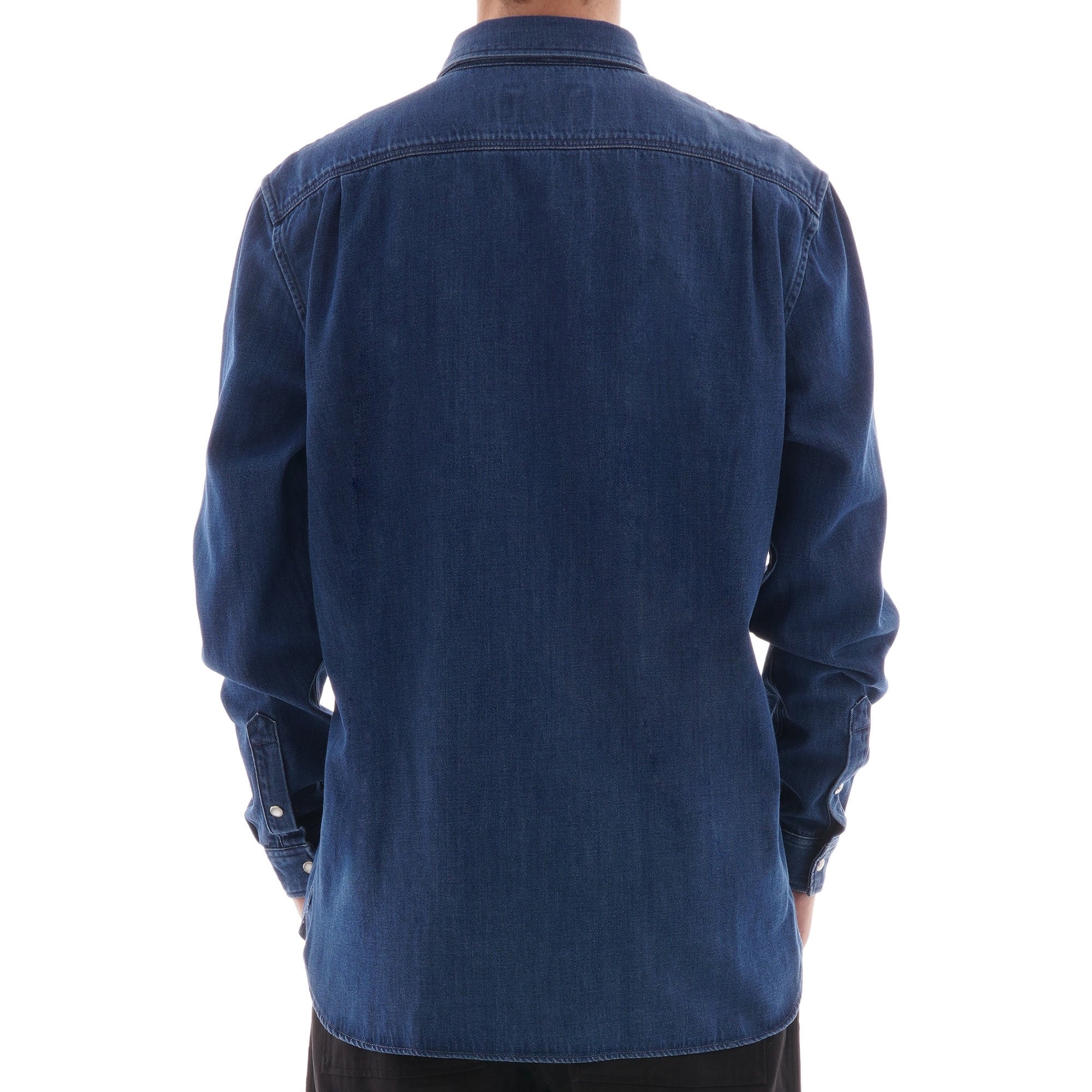 Lacoste Loose Fit Snap Denim Shirt - Indigo – Stuarts London