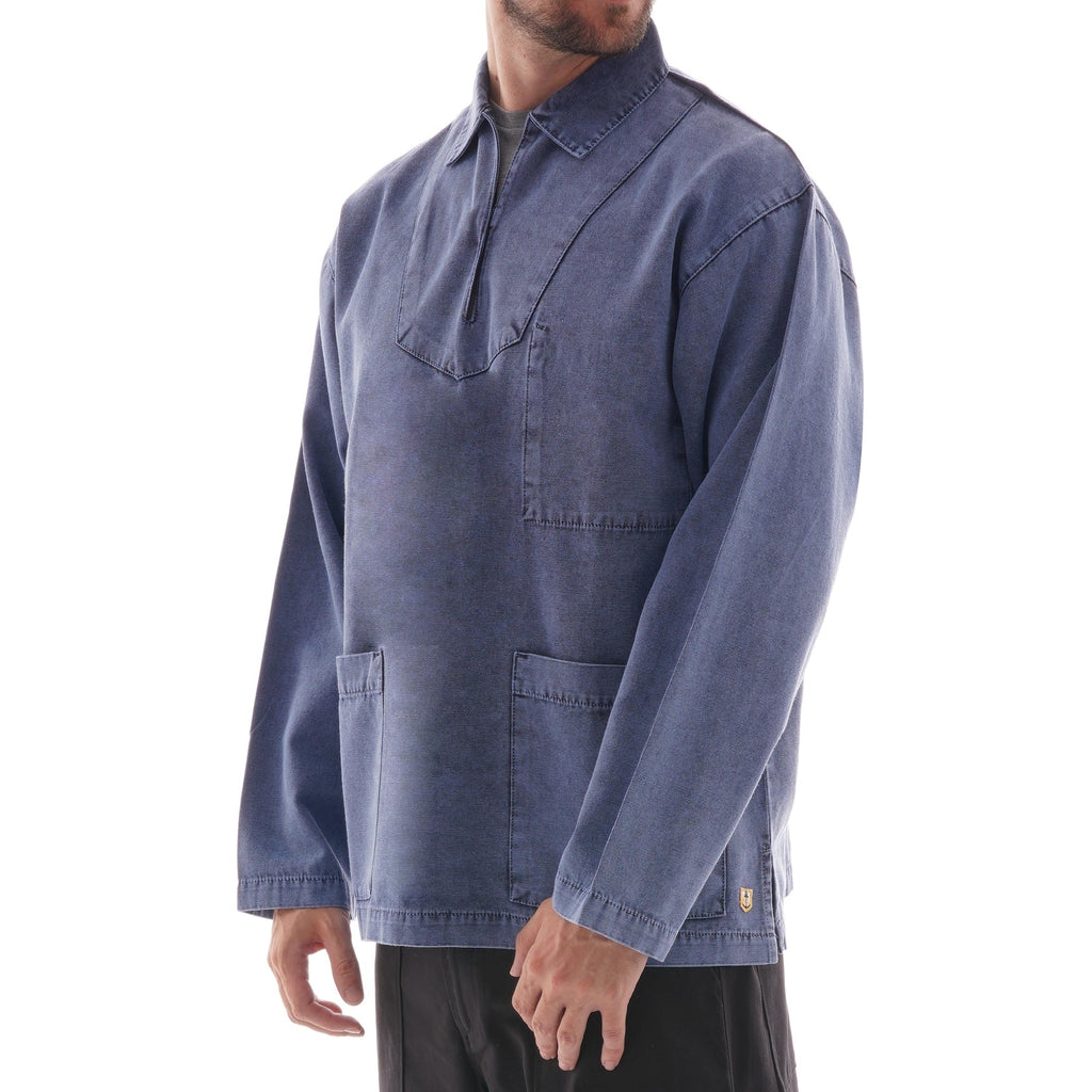 Storeman Smock Armor Lux Denim Fishermans Smock - Blue – Stuarts London