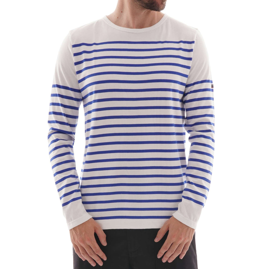 Armor Lux Striped Jersey - White/Blue